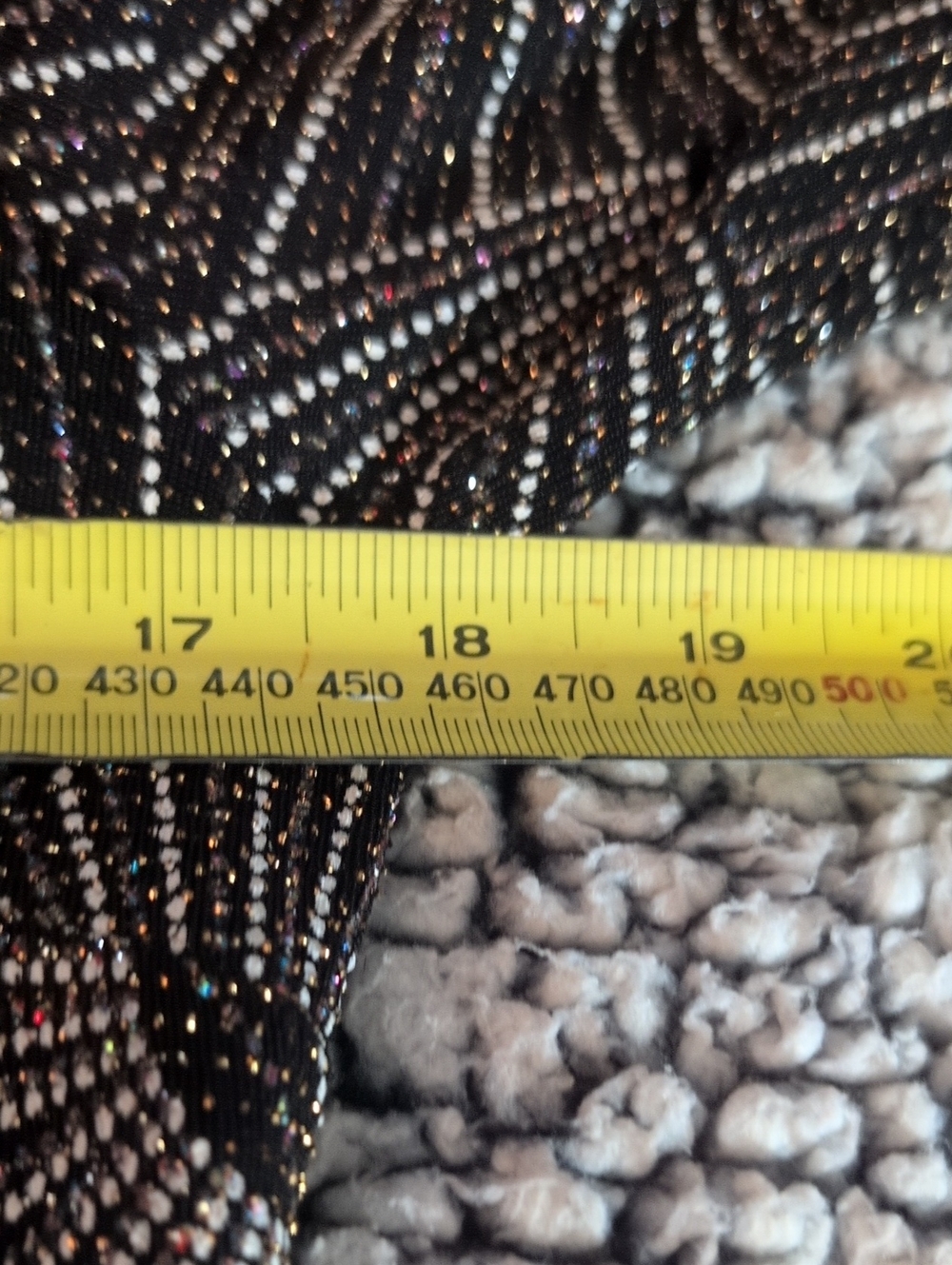 Colori | Black & Silver Sparkle Bejewelled Long-Sleeve Sheath Dress - Picture 9 of 11